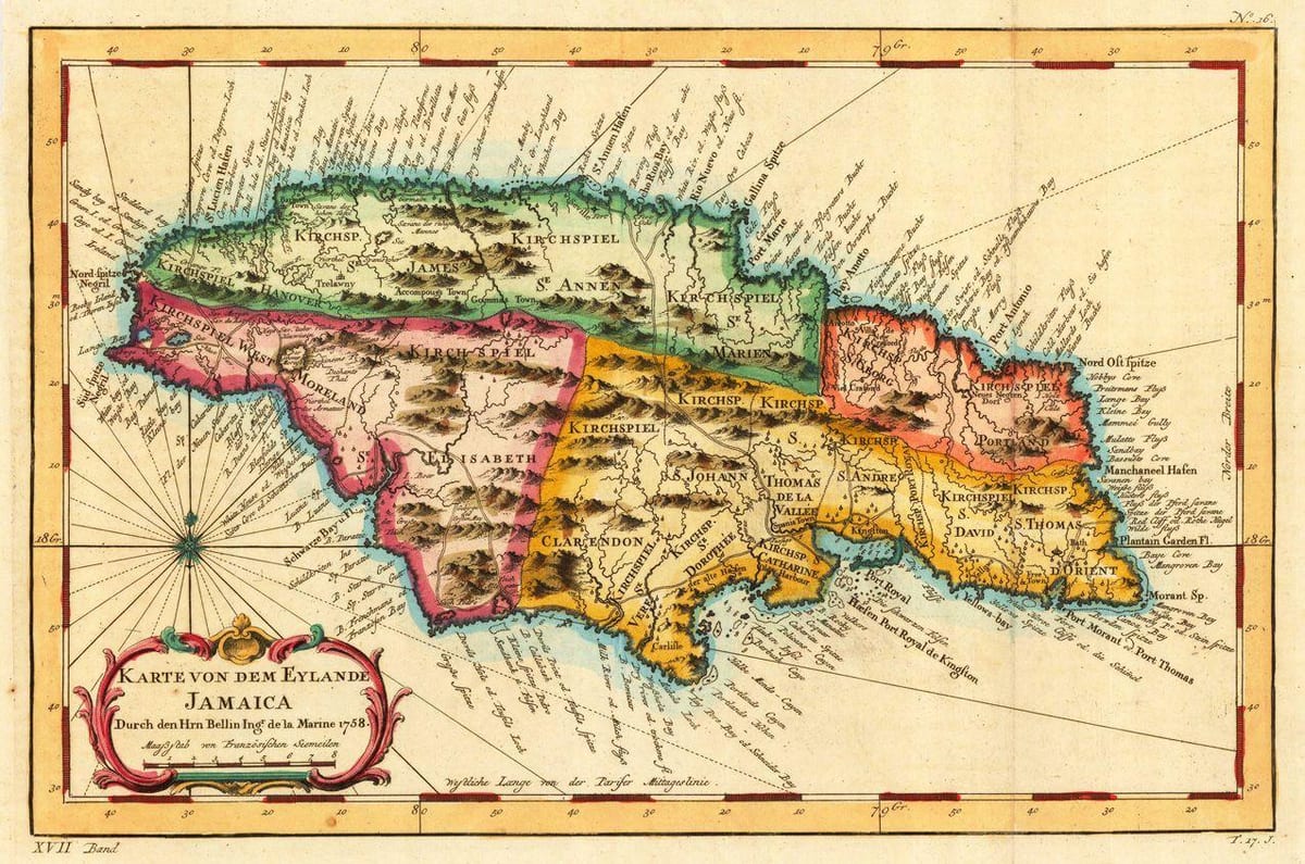 Bản đồ, jamaica