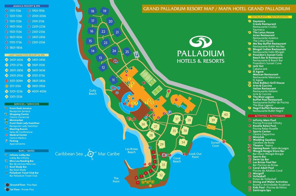 Bản đồ của grand palladium jamaica resort