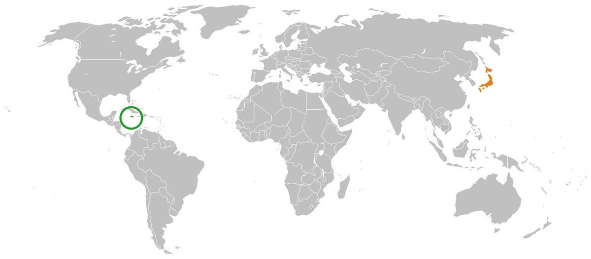 jamaica trên bản đồ thế giới