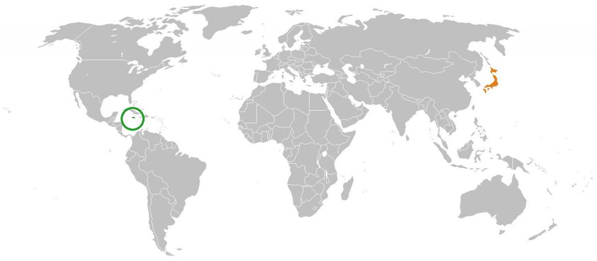 jamaica trên bản đồ thế giới