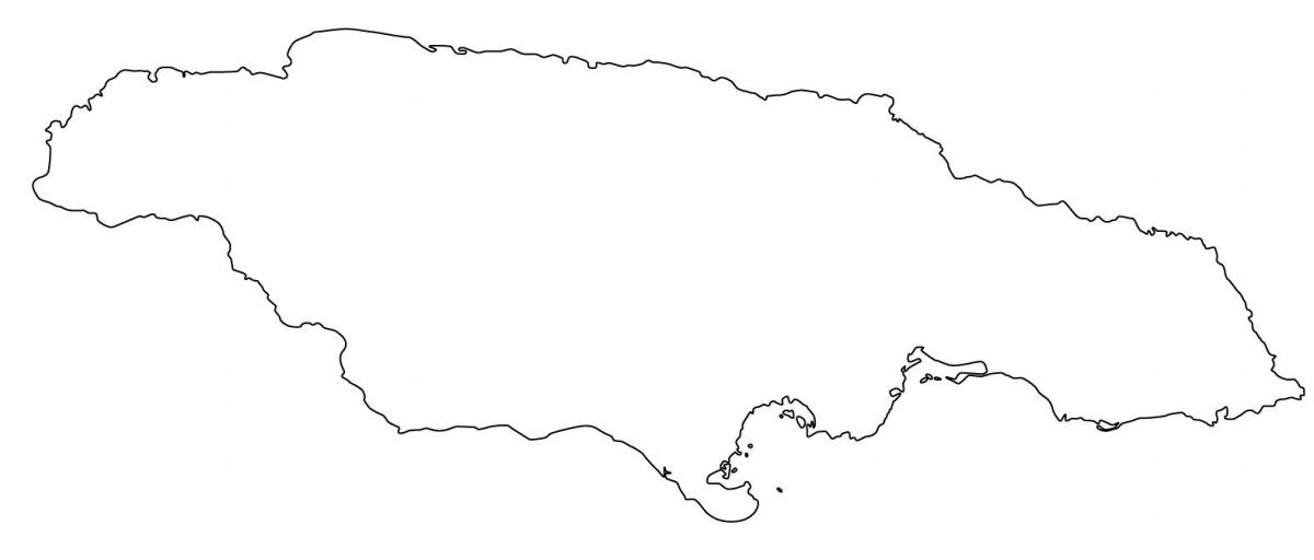 bản đồ của jamaica trống