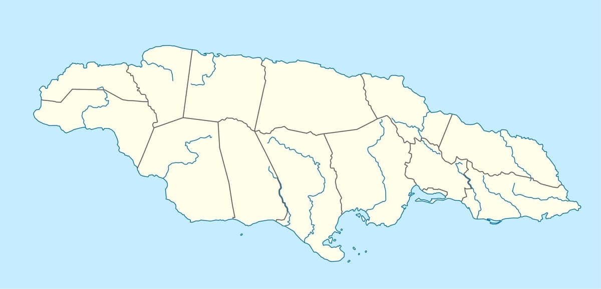 bản đồ của jamaica đang ở con sông