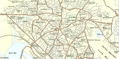 Bản đồ của kingston jamaica khu phố
