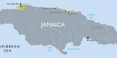 Bản đồ của jamaica sân bay