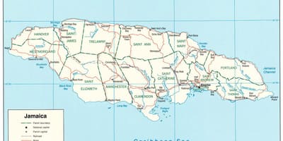 Jamaica đường cao tốc 2000 bản đồ