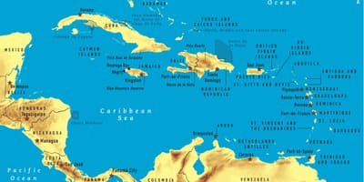 Bản đồ của jamaica lặn