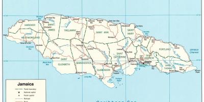 Jamaica bản đồ