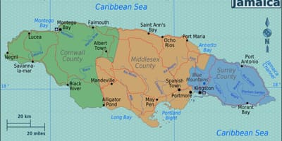 Jamaica hấp dẫn, bản đồ