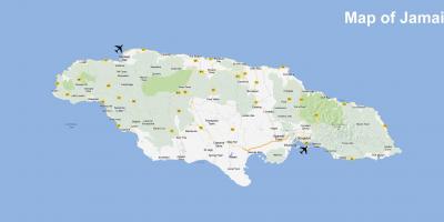 Bản đồ của jamaica sân bay và khu nghỉ dưỡng