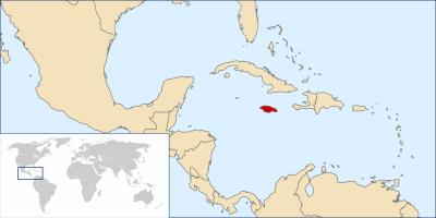 Jamaica bản đồ trong thế giới