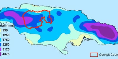 Bản đồ của jamaica khí hậu